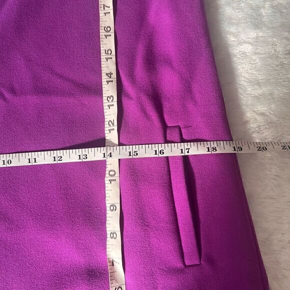 Broadway and Broome Purple Lined Back Zip Sleeveless Shift Dress Size Small - Picture 7 of 7